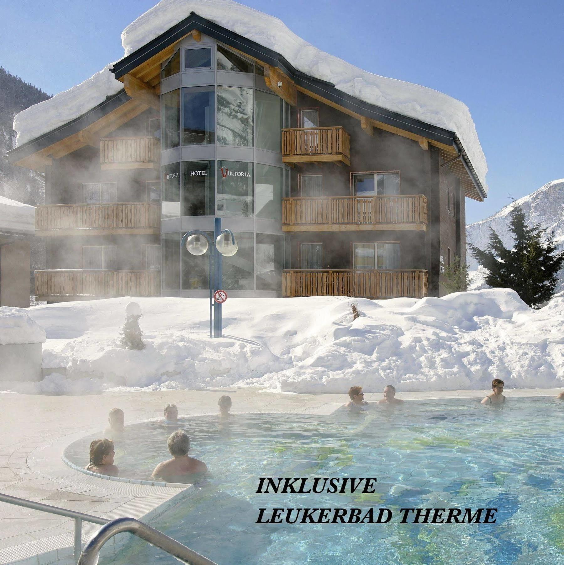 Hotel Viktoria-Leukerbad-Therme Exteriör bild
