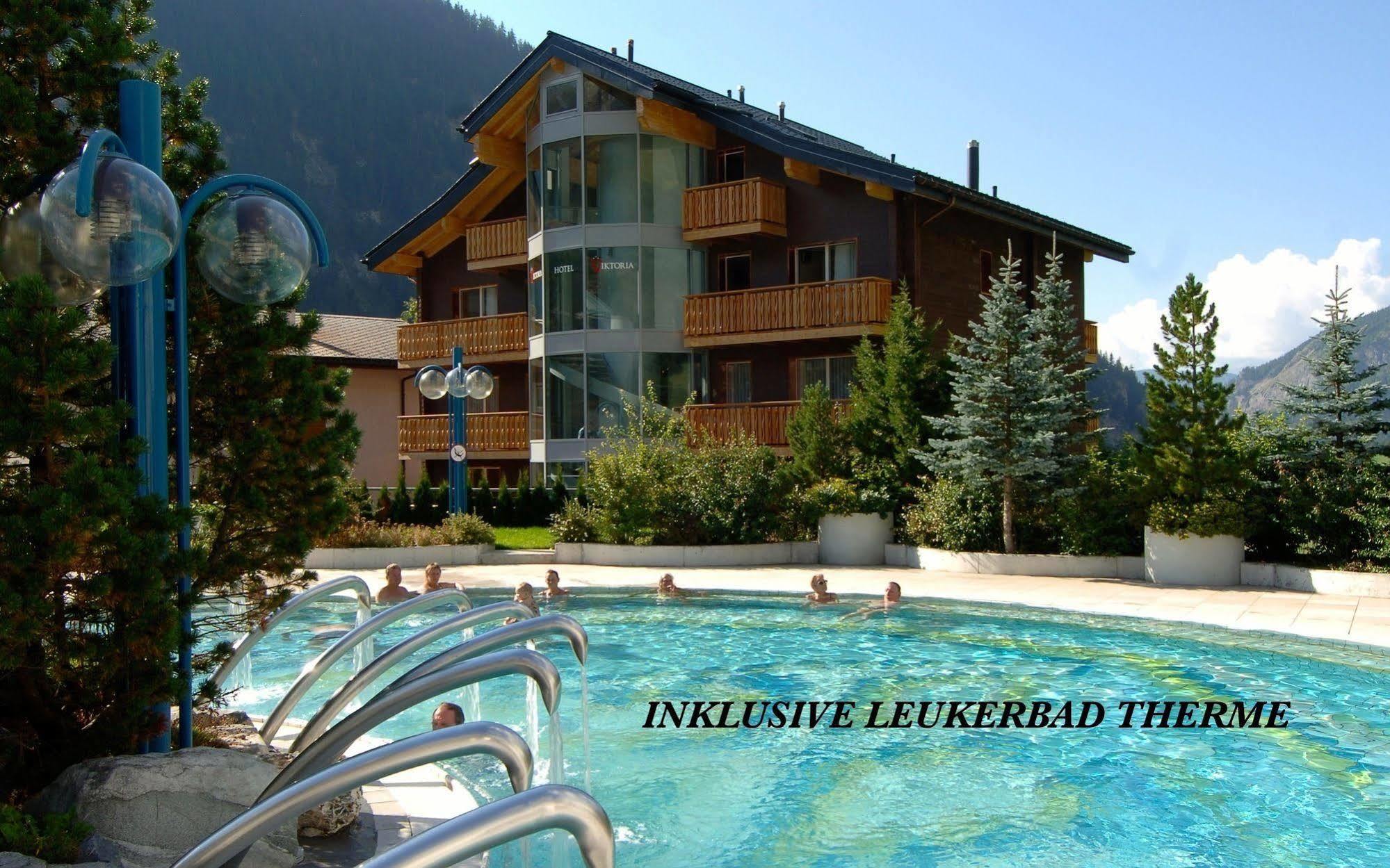 Hotel Viktoria-Leukerbad-Therme Exteriör bild