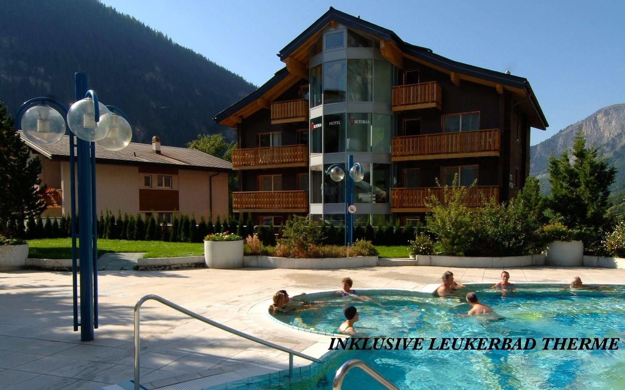 Hotel Viktoria-Leukerbad-Therme Exteriör bild