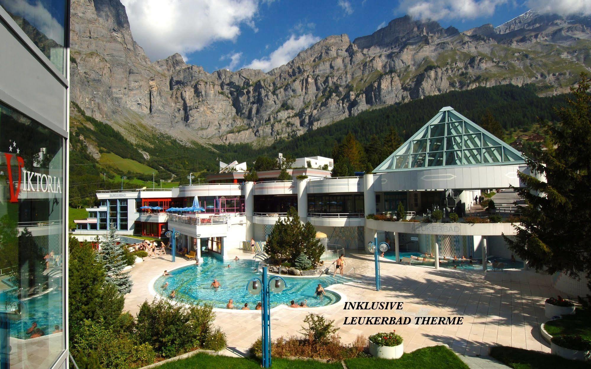 Hotel Viktoria-Leukerbad-Therme Exteriör bild